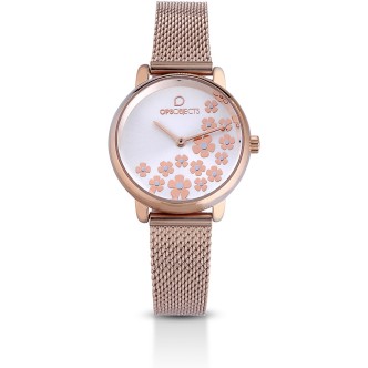 1 - Orologio Ops Objects Solo Tempo donna cinturino in acciaio collezione Bold Flower OPSPW-551