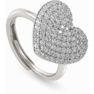 1 - Heart ring with zircons Nomination woman 147910/023 925 Silver Easychic collection