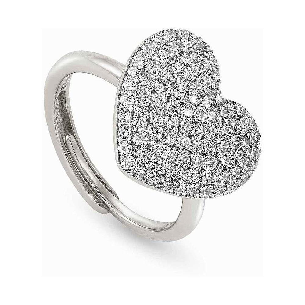 1 - Anello cuore con zirconi Nomination donna 147910/023 Argento 925 collezione Easychic