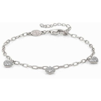 1 - Bracciale cuore Nomination donna 147911/023 Argento 925 collezione Easychic