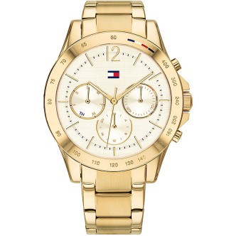 1 - Orologio Tommy Hilfiger Haven Cronografo 1782195 acciaio color Oro