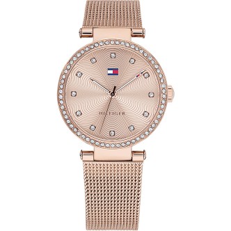 1 - Orologio Tommy Hilfiger Lynn donna solo tempo 1781865 acciaio trattamento PVD Oro Rosa