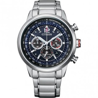 1 - Citizen Aviator Chronograph men's watch CA4471-80L steel Eco-Drive