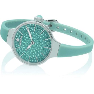 1 - Watch Hoops Only time women's analogue silicone strap Cheriè Diamonds 160 collection 2593LBS06