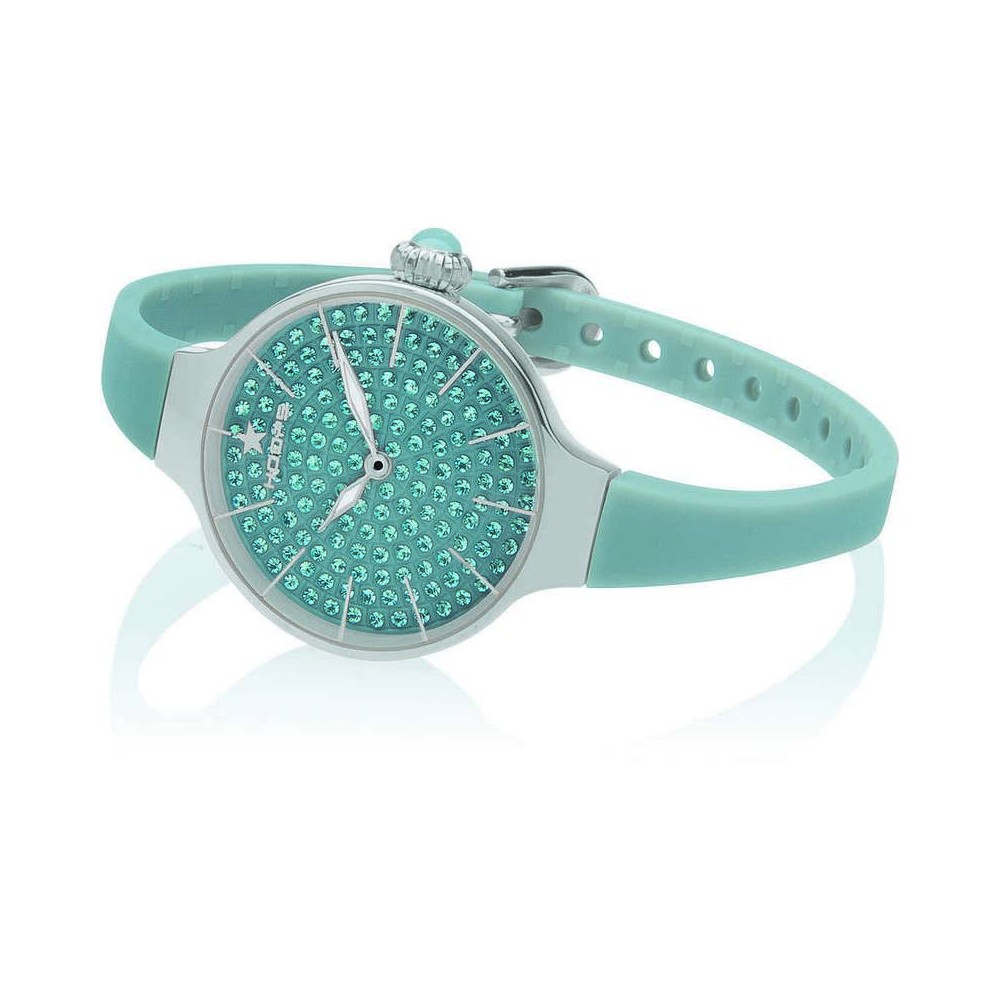 1 - Watch Hoops Only time women's analogue silicone strap Cheriè Diamonds 160 collection 2593LBS06