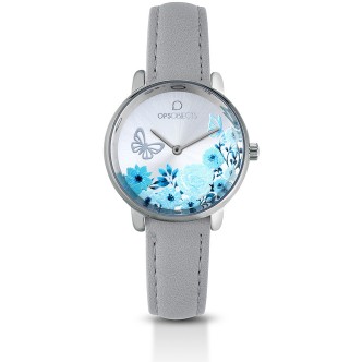 1 - Orologio Ops Objects Solo Tempo donna cinturino in pelle collezione Bold Flower OPSPW-557