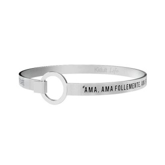 1 - Kidult bracelet 731057 316L stainless steel with phrase Love Shakespeare collection.