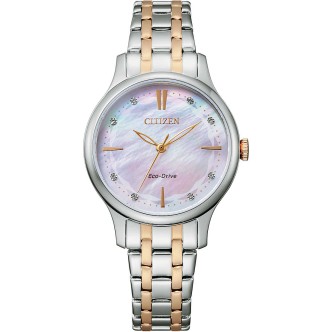 1 - Orologio Citizen donna Classic EM0896-89Y acciaio Eco-Drive