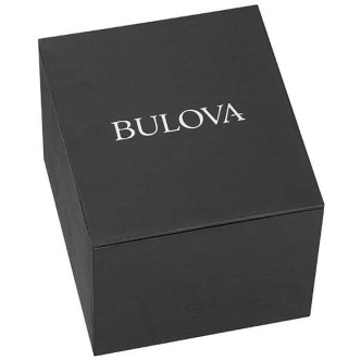 1 - Bulova men's automatic watch Maquina 98A179 steel case and bracelet