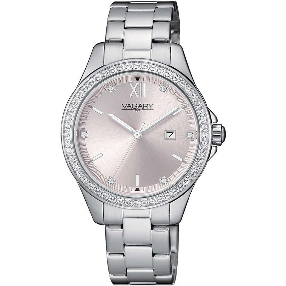 1 - Orologio donna Vagary by Citizen Timeless Lady solo tempo IU2-413-91 acciaio con cristalli