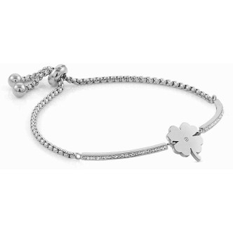 1 - Bracciale quadrifolgio donna Nomination 028003/006 acciaio 316L collezione Milleluci