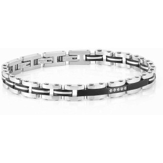 1 - Nomination Strong men's bracelet 028301/004 316L black PVD steel