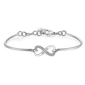 1 - Bracciale Amore Infinito Chakra Brosway  BHK396 acciaio 316L con cristalli