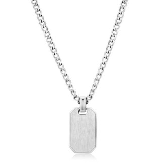 1 - INK Brosway BIK03 man necklace in brushed 316L steel