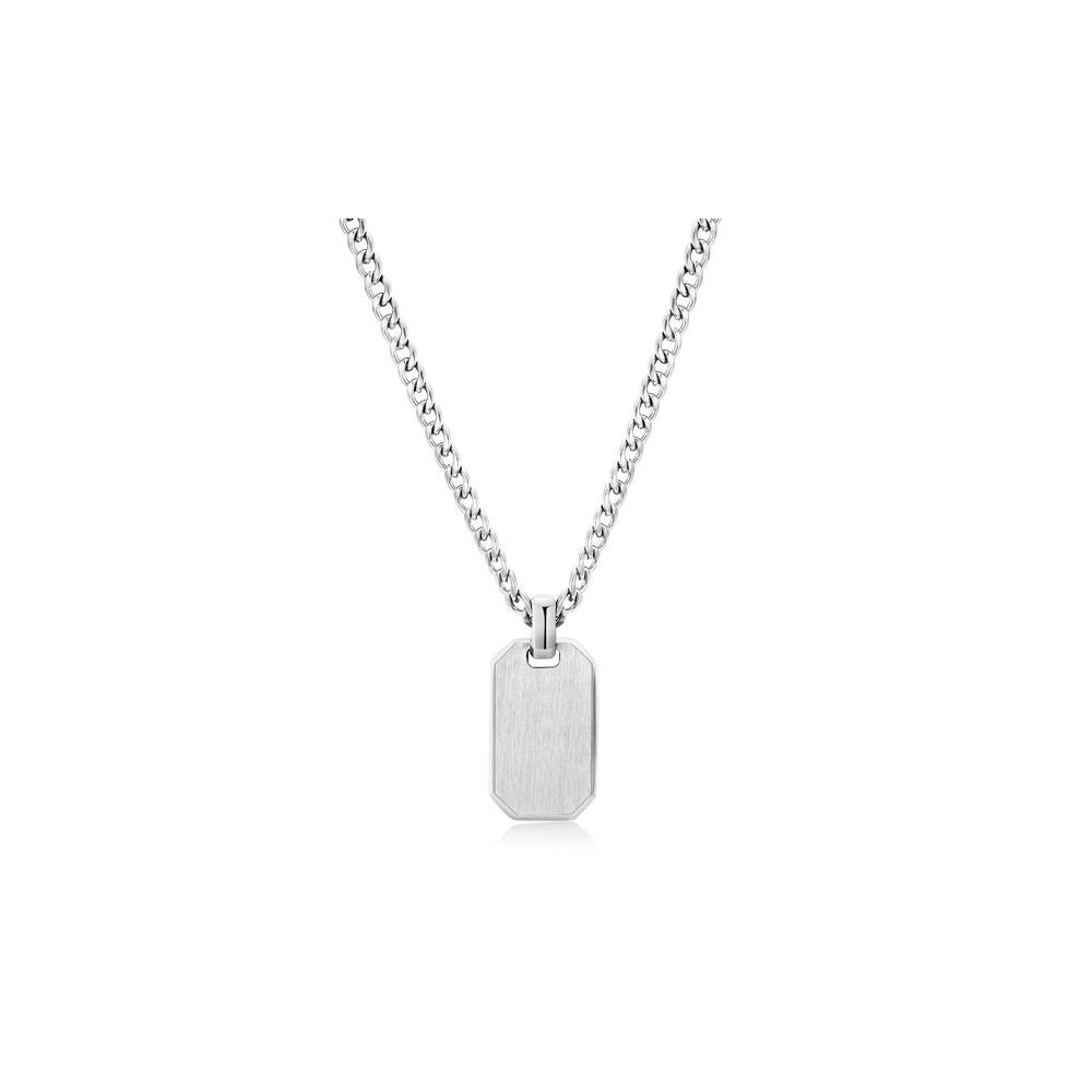 1 - INK Brosway BIK03 man necklace in brushed 316L steel