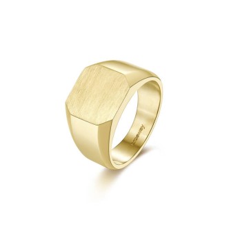 1 - INK Brosway BIK32A man ring in 316L steel PVD satin gold