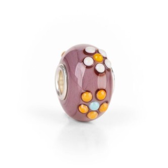 1 - Beads Bouquet Purple Trollbeads glass TGLBE-20144 "Celebrate magical moments" Thun collection