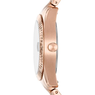 1 - Fossil ES4898 woman time only watch in Rose Gold steel Scarlette Mini collection