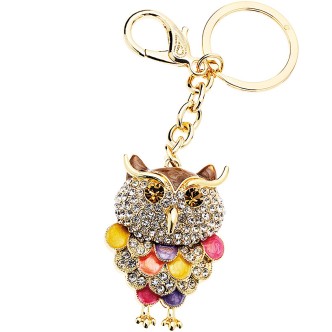 1 - Ottaviani owl keychain woman 52295 metal strass