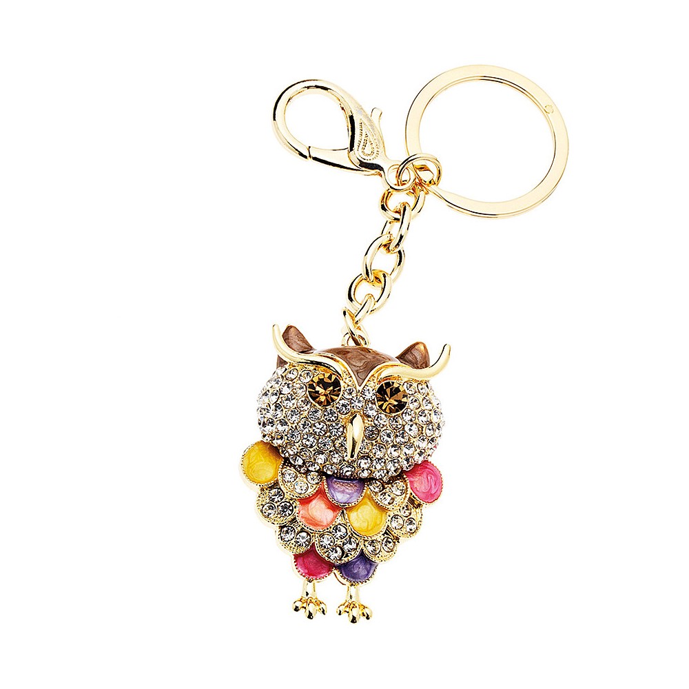 1 - Ottaviani owl keychain woman 52295 metal strass