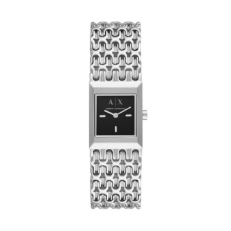 1 - Armani Exchange rectangular Sarena women's watch AX5908 steel bracelet