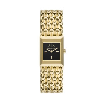 1 - Armani Exchange rectangular Sarena women's watch AX5909 steel bracelet