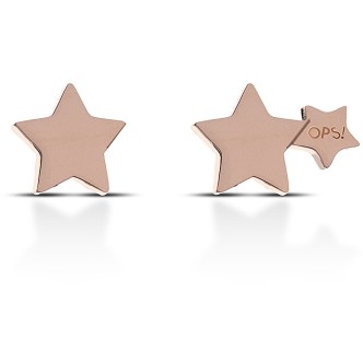 1 - Ops Object earrings in rose gold steel Star OPSOR-527