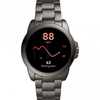 1 - Smartwatch Fossil GEN 5E acciaio finitura PVD Gun FTW4049 uomo