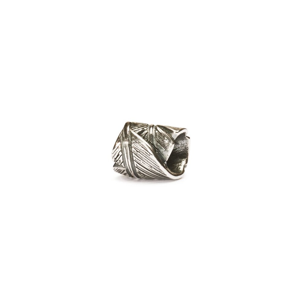 1 - Trollbeads Feather Beads Silver TAGBE-10017