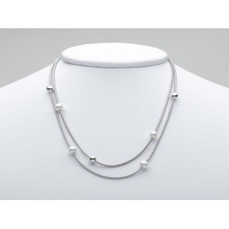 1 - Miluna Necklace The Silver of Miss Italia 925 Silver PCL6064 with pearls