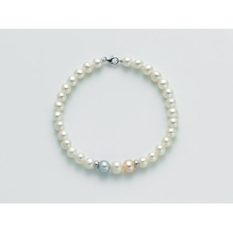 1 - 750/1000 Gold Lucky Charm Miluna bracelet with PCL2940V pearls