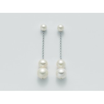 1 - Miluna PER1826AG earrings Silver and pearls Pearls Games collection