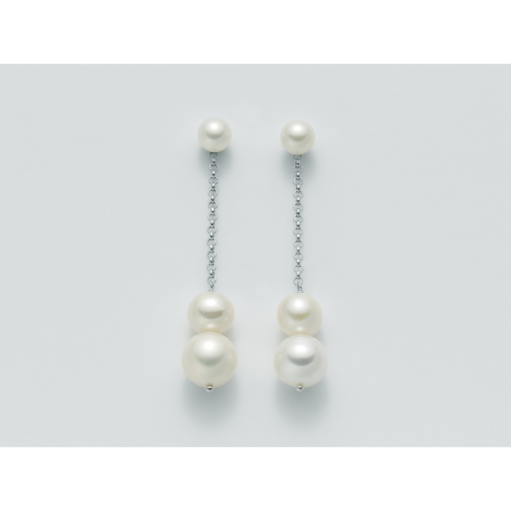 1 - Miluna PER1826AG earrings Silver and pearls Pearls Games collection