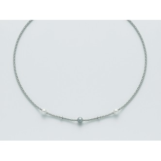 1 - Miluna Necklace The Silver of Miss Italy 925 Silver PCL5801 with pearls