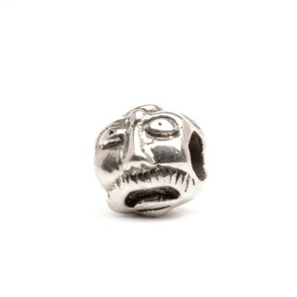 1 - Trollbeads Silver Face Beads TAGBE-10046