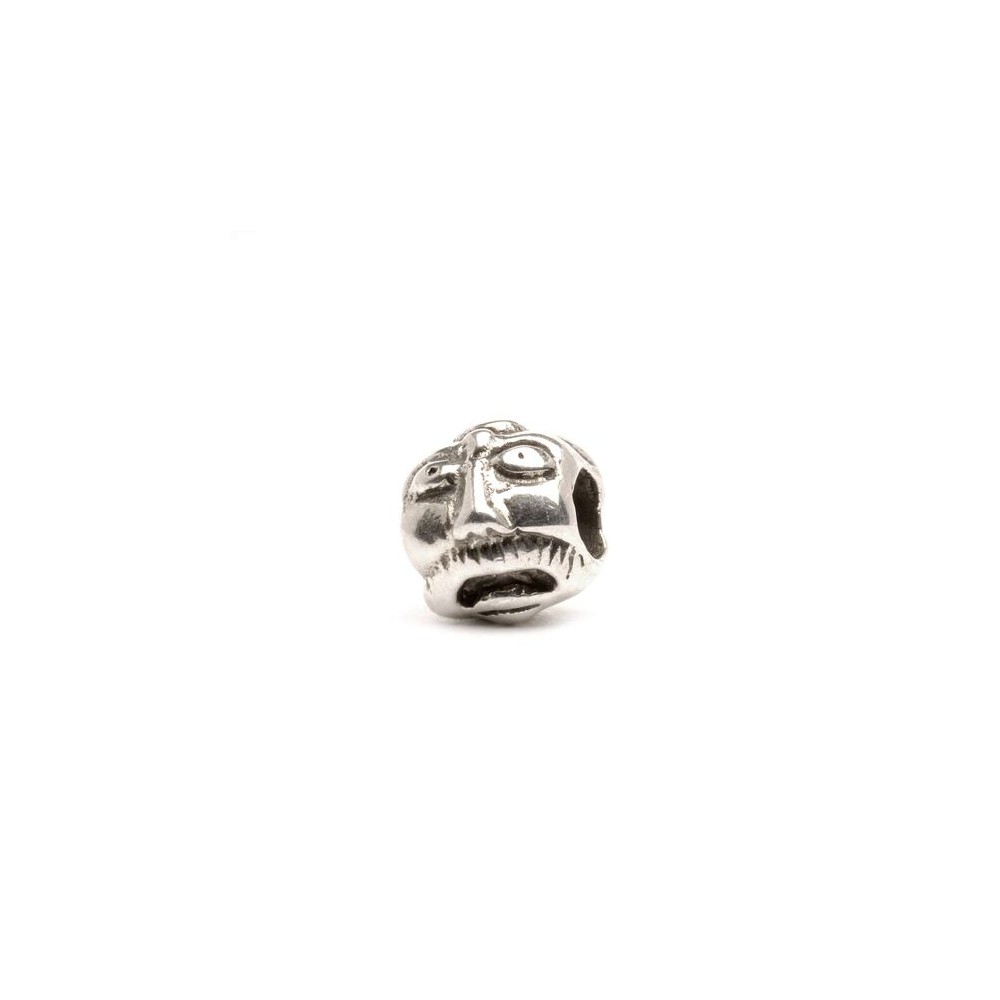 1 - Trollbeads Silver Face Beads TAGBE-10046