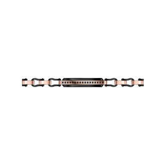 1 - Zancan men's bracelet Hi-Teck EHB252 black PVD steel and Rose Gold