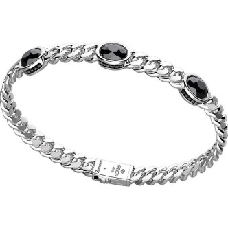 1 - Bracciale uomo Zancan EXB968 Argento 925 collezione Cosmopolitan Stone