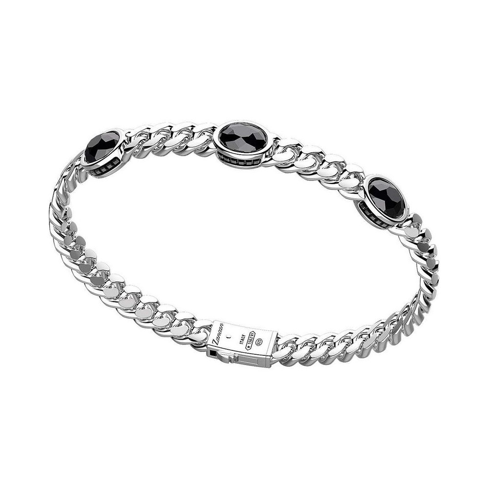 1 - Zancan EXB968 925 silver man bracelet Cosmopolitan Stone collection