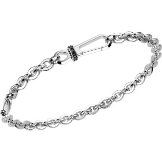 1 - Bracciale Zancan Argento con spinelli uomo EXB602 Inisgnia 925