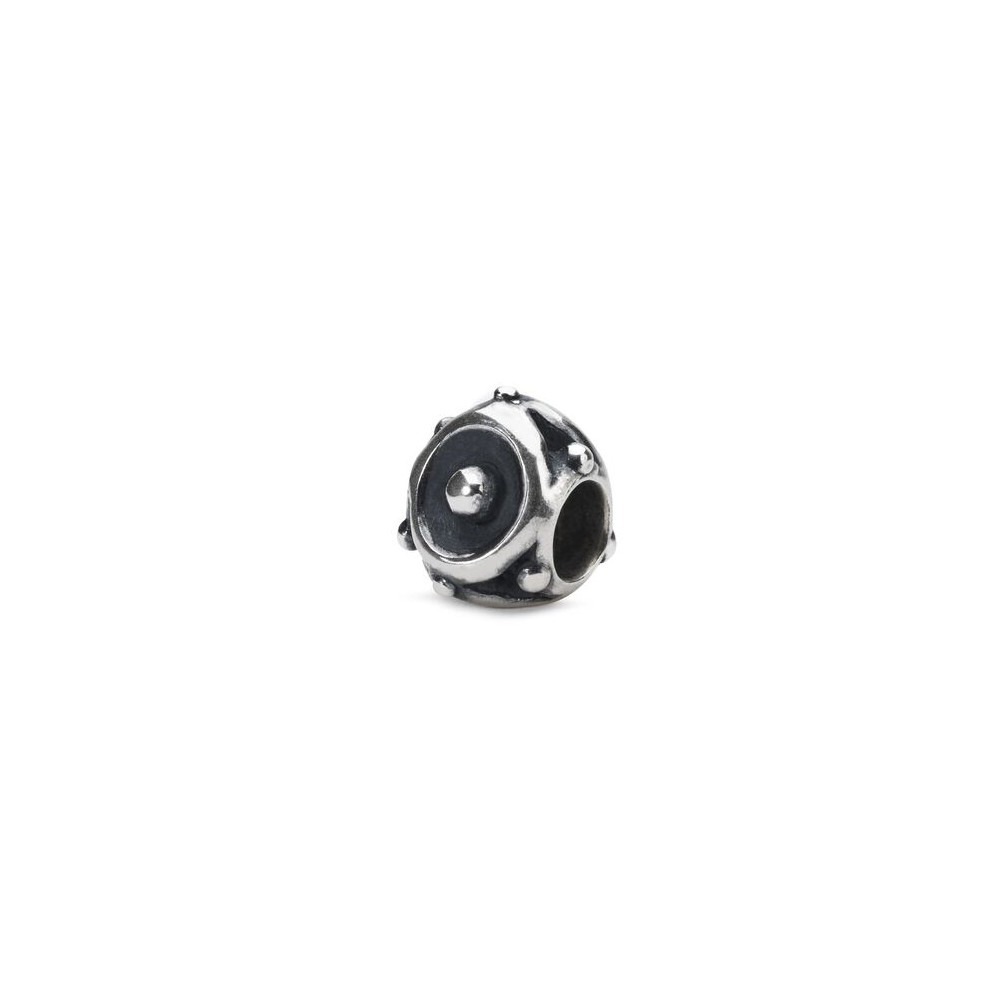 1 - Trollbeads Silver Shield Beads TAGBE-10193 fortress