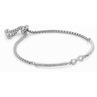 1 - Infinity bracelet Nomination Milleluci 028003/024 316 steel with zircons