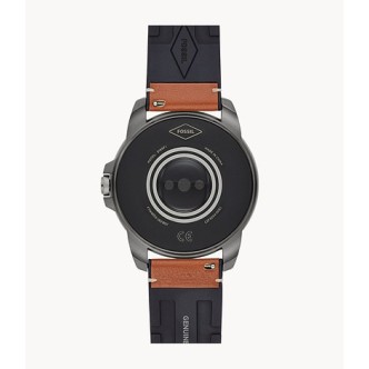 1 - Smartwatch Fossil Gen 5 uomo FTW4055 acciaio con cinturino in pelle