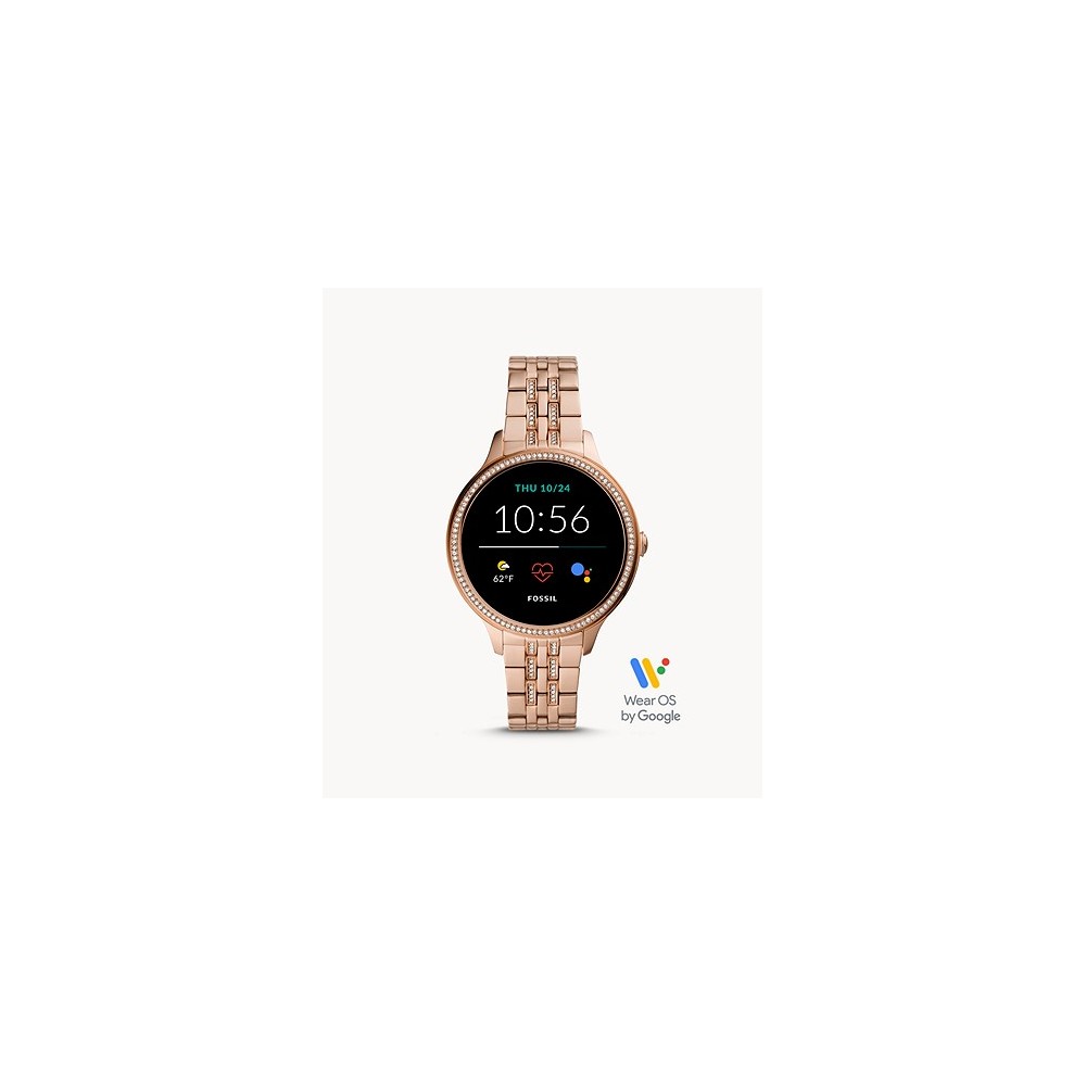 1 - Fossil Gen 5 smartwatch woman FTW6073 steel rose gold color