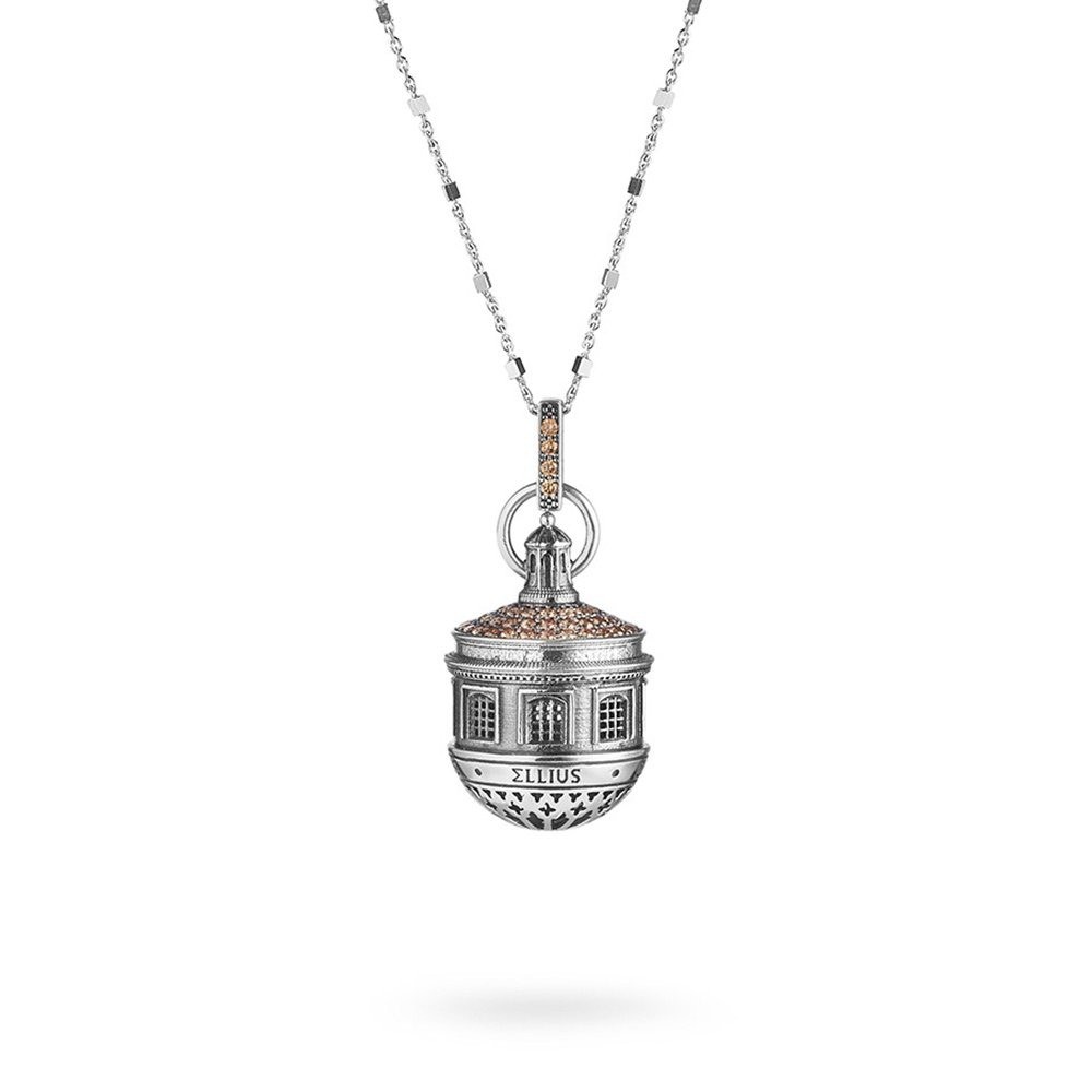 1 - Necklace Santa Maria Del Suffragio L'Aquila Ellius Gioielli R264 / 85 / RV / PC 925 Silver