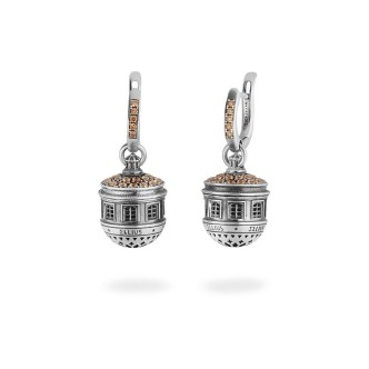 1 - Earrings Santa Maria Del Suffragio L'Aquila Ellius Gioielli R362 / RV / CH 925 Silver