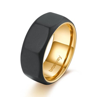 1 - Black bolt ring Doha BDH32A Brosway man 316 steel