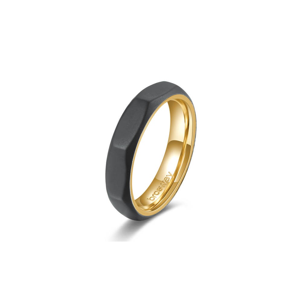 1 - Black bolt ring Doha BDH34A Brosway man 316 steel