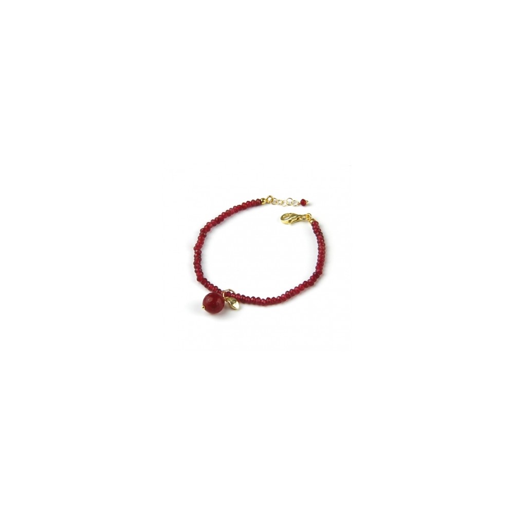 1 - Red Ruby Agata woman bracelet Marakò BR1536