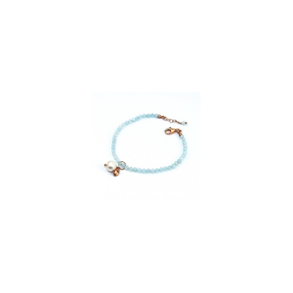 1 - Acquamirina Milk women's bracelet with Marakò pearl BR1544